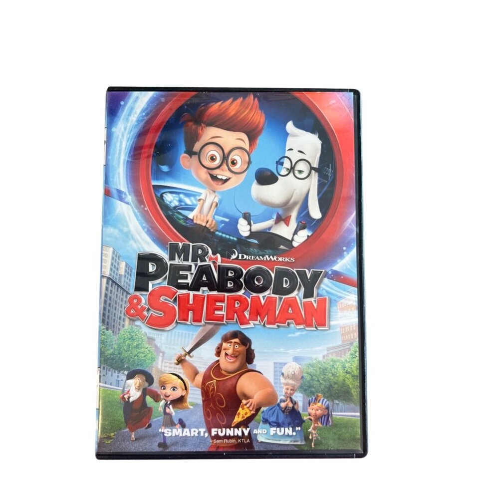Mr. Peabody & Sherman DVD 2014 Family Comedy Movie DreamWorks Family Pre-Owned